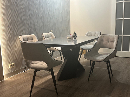 Керамический стол Хасселвуд 160(220)х90х77 baolai / черный фото покупателя 6