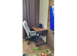 Письменный стол Клер Лофт черный матовый / бетон фото покупателя 8