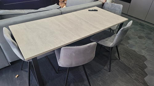 Деревянный стол Лота Лофт 140х80 черный матовый / бетон светлый фото покупателя 108