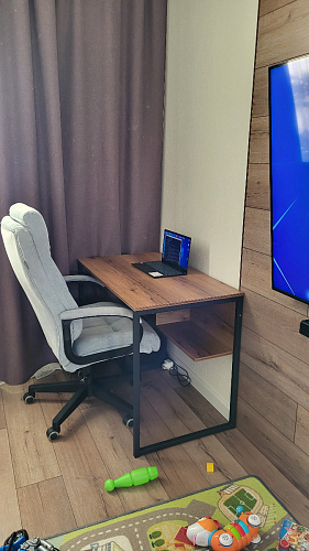 Письменный стол Клер Лофт черный матовый / бетон фото покупателя 49