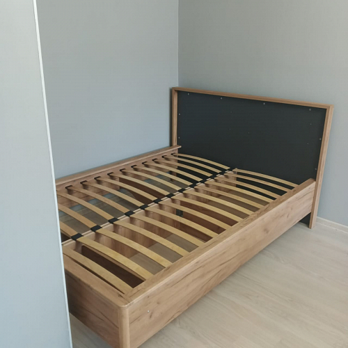 Двуспальная кровать Клауд 160х200 парящая дуб крафт золотой / антрацит фото покупателя 498