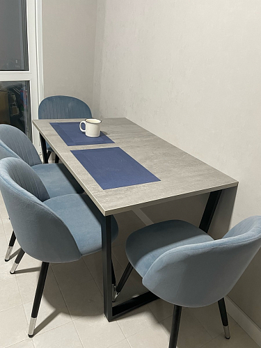 Деревянный стол Лота Лофт 120х75 белый матовый / дуб крафт золотой фото покупателя 628