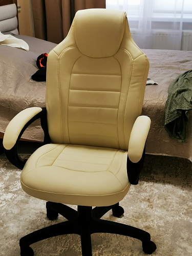 Компьютерное кресло Kadis коричневое / бежевое фото покупателя 9