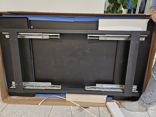 Керамический стол Вилли 140(200)х80х75 черный мрамор shakespeare black / черный фото покупателя 22