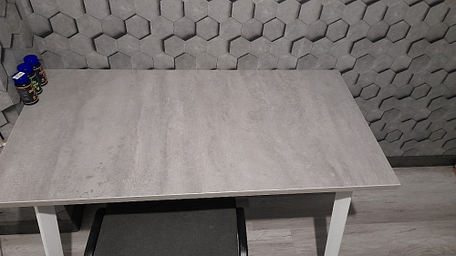 Стол Тринити Лофт 120 25 мм черный матовый / дуб делано темный фото покупателя 138