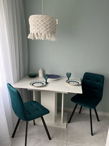 Стул на металлокаркасе Чилли бежевый / белый каркас фото покупателя 1268