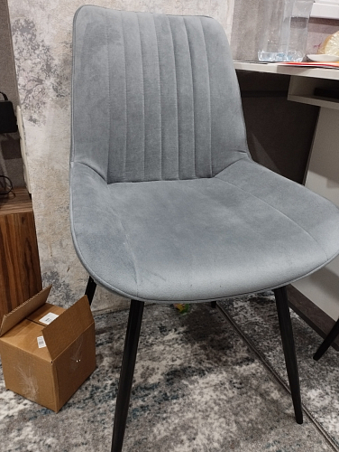 Стул на металлокаркасе Седа 360 К латте (velutto 08) / белый фото покупателя 310