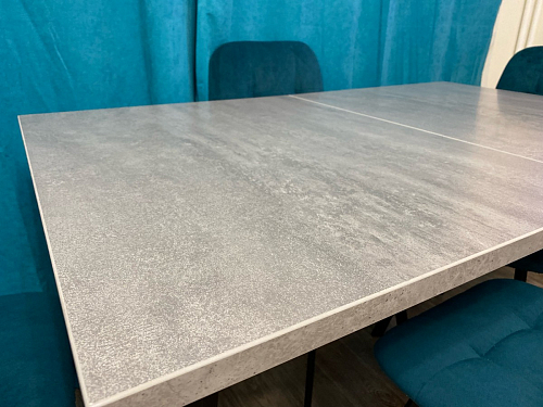 Стол Тринити Лофт 120 32 мм дуб галифакс табако / черный матовый фото покупателя 465