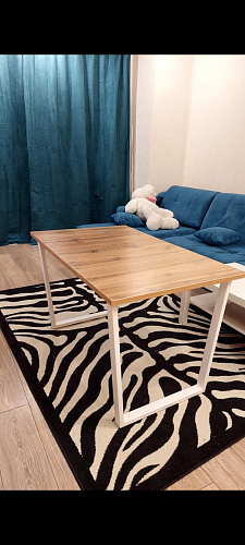 Стол Лота Лофт 120 32 мм бетон / черный матовый фото покупателя 502