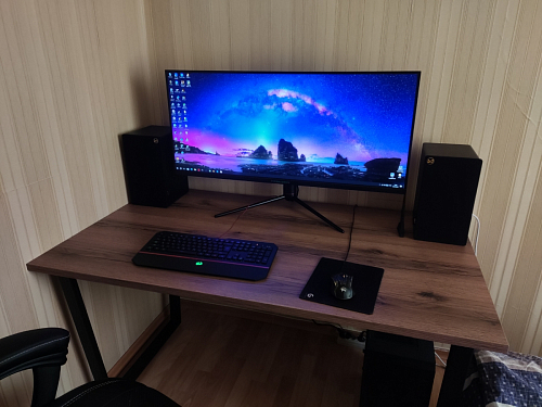 Деревянный стол Лота Лофт 120x75 дуб крафт табачный / черный матовый фото покупателя 795