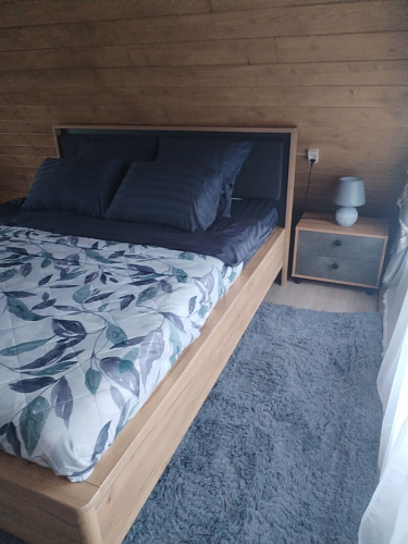 Двуспальная кровать Клауд 160х200 парящая дуб крафт золотой / антрацит фото покупателя 561