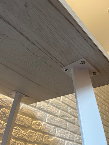 Стол Тринити Лофт 120 32 мм дуб галифакс табако / черный матовый фото покупателя 591