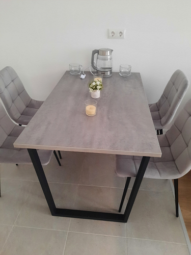 Деревянный стол Лота Лофт 120x75 дуб крафт табачный / черный матовый фото покупателя 813