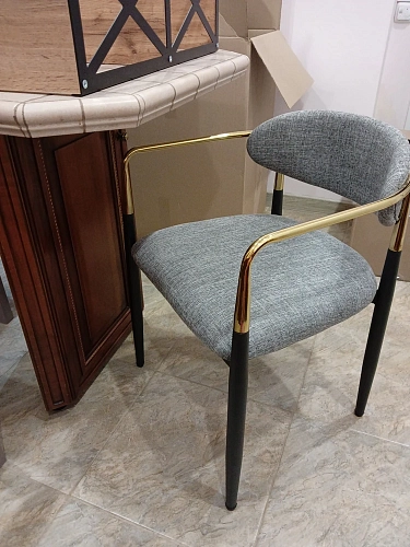 Кресло Lord gray / black / gold фото покупателя 13