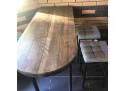 Барный стул Лофт кожзам темно-серый / черный матовый фото покупателя 270