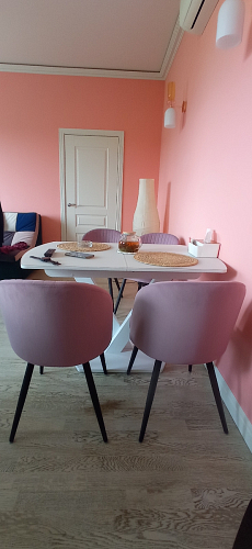 Стул на металлокаркасе Gabi-1 wine red / black фото покупателя 750