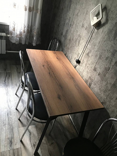 Стол Тринити Лофт 120 32 мм дуб галифакс табако / черный матовый фото покупателя 573