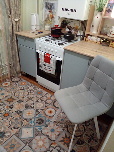 Стул на металлокаркасе Чилли зеленый / белый каркас фото покупателя 322