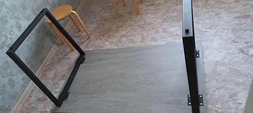 Стол Лота Лофт 140 25 мм черный матовый / дуб вотан фото покупателя 373