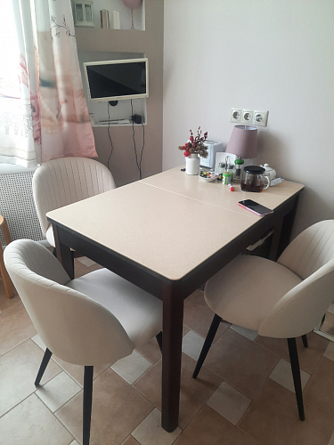 Стул на металлокаркасе Gabi 1 light purple / black фото покупателя 234