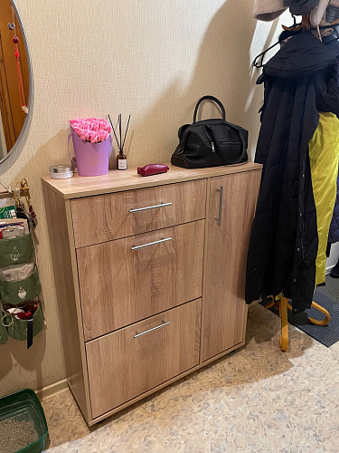 Обувница ТП-4 дуб сонома / белый фото покупателя 23