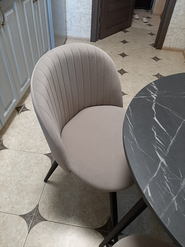 Стул на металлокаркасе Gabi latte / gold / black фото покупателя 259