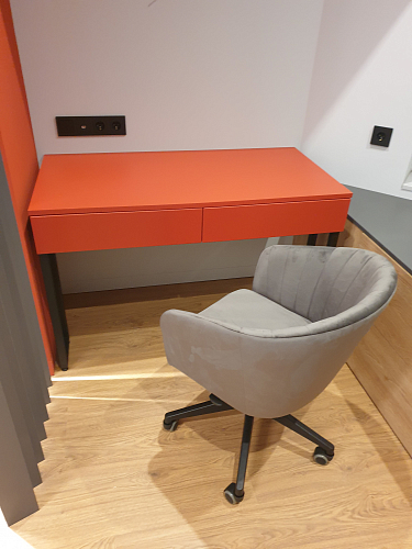 Компьютерное кресло Тибо confetti chocolate / белый фото покупателя 215