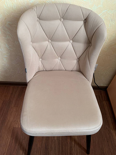 Стул на металлокаркасе Алиссум velutto 52 / черный фото покупателя 2