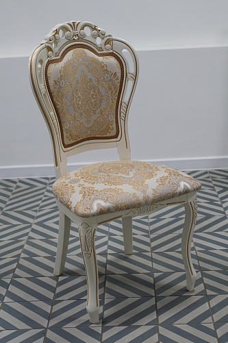 Кресло Bronte вишня / бежевый с патиной из шоурума 8