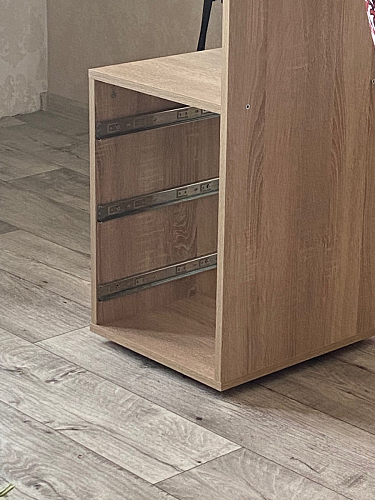 Стол компьютерный КСТ-16 бетон / белый фото покупателя 47