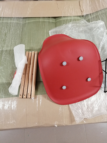 Пластиковый стул Eames PC-015 желтый фото покупателя 109