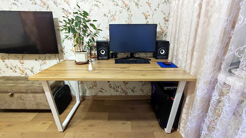 Деревянный стол Лота Лофт 120x75 дуб крафт табачный / черный матовый фото покупателя 849