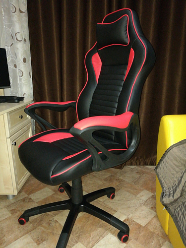 Компьютерное кресло Leon красное / черное фото покупателя 10