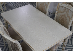 Деревянный стол Леджер слоновая кость / патина золото из шоурума 3