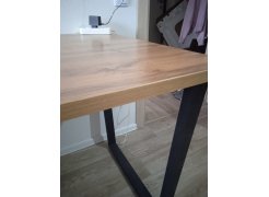 Стол Лота Лофт 140 25 мм черный матовый / бетон фото покупателя 676