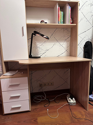 Письменный стол КСТ-16 левый венге / беленый дуб фото покупателя 116