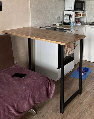 Барная стойка Дилан Лофт 120х60х90 бетон фото покупателя 67