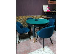 Стул на металлокаркасе Gabi 1 бежевый / черный с серебряными наконечниками фото покупателя 555