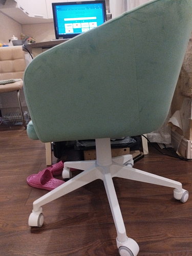 Компьютерное кресло Тибо confetti chocolate / белый фото покупателя 107