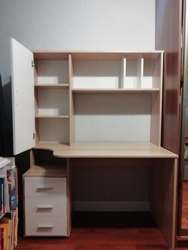 Письменный стол КСТ-16 левый венге / беленый дуб фото покупателя 107