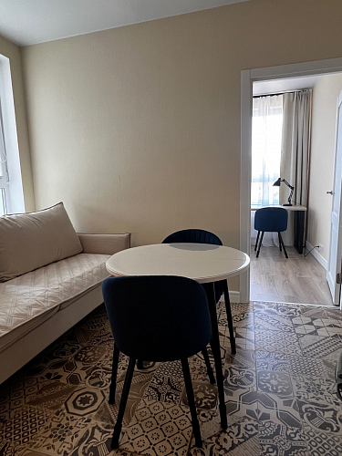 Стул на металлокаркасе Gabi dark beige / black / silver фото покупателя 379