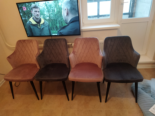 Стул на металлокаркасе Velen light purple фото покупателя 3