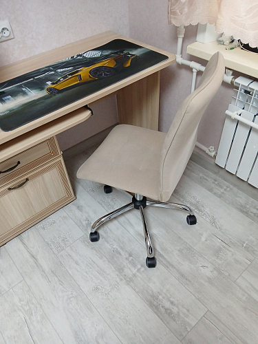 Компьютерное кресло One/Ван флок молочный 4 фото покупателя 2