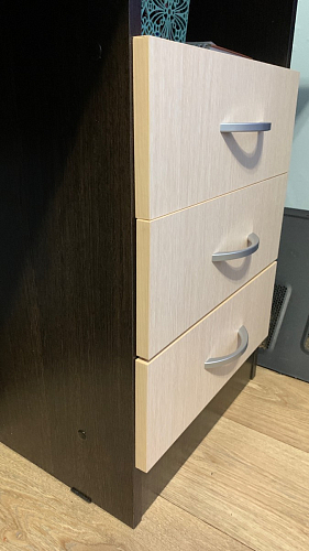 Стол письменный Бриз МДФ волна лайм / ясень светлый фото покупателя 17