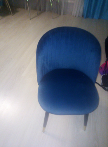 Стул на металлокаркасе Gabi dark beige / black / silver фото покупателя 442