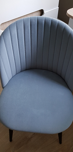 Стул на металлокаркасе Gabi 1 light purple / black / gold фото покупателя 284