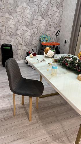 Стул на металлокаркасе Dabl 01 champagne / gold фото покупателя 10