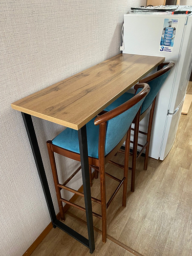 Барная стойка Дилан Лофт 120х40х90 бетон светлый фото покупателя 97