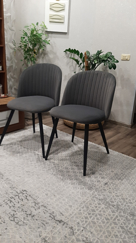 Стул на металлокаркасе Gabi 1 light purple / black фото покупателя 936