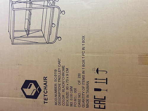 Столик сервировочный SC-5119 складной черный фото покупателя 17